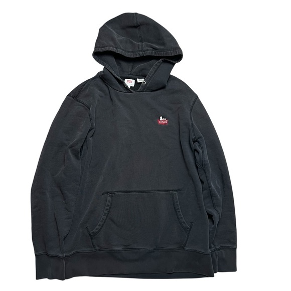 Levi’s x Snoopy Sun Faded Black Hoodie Size Large - Picture 1 of 5